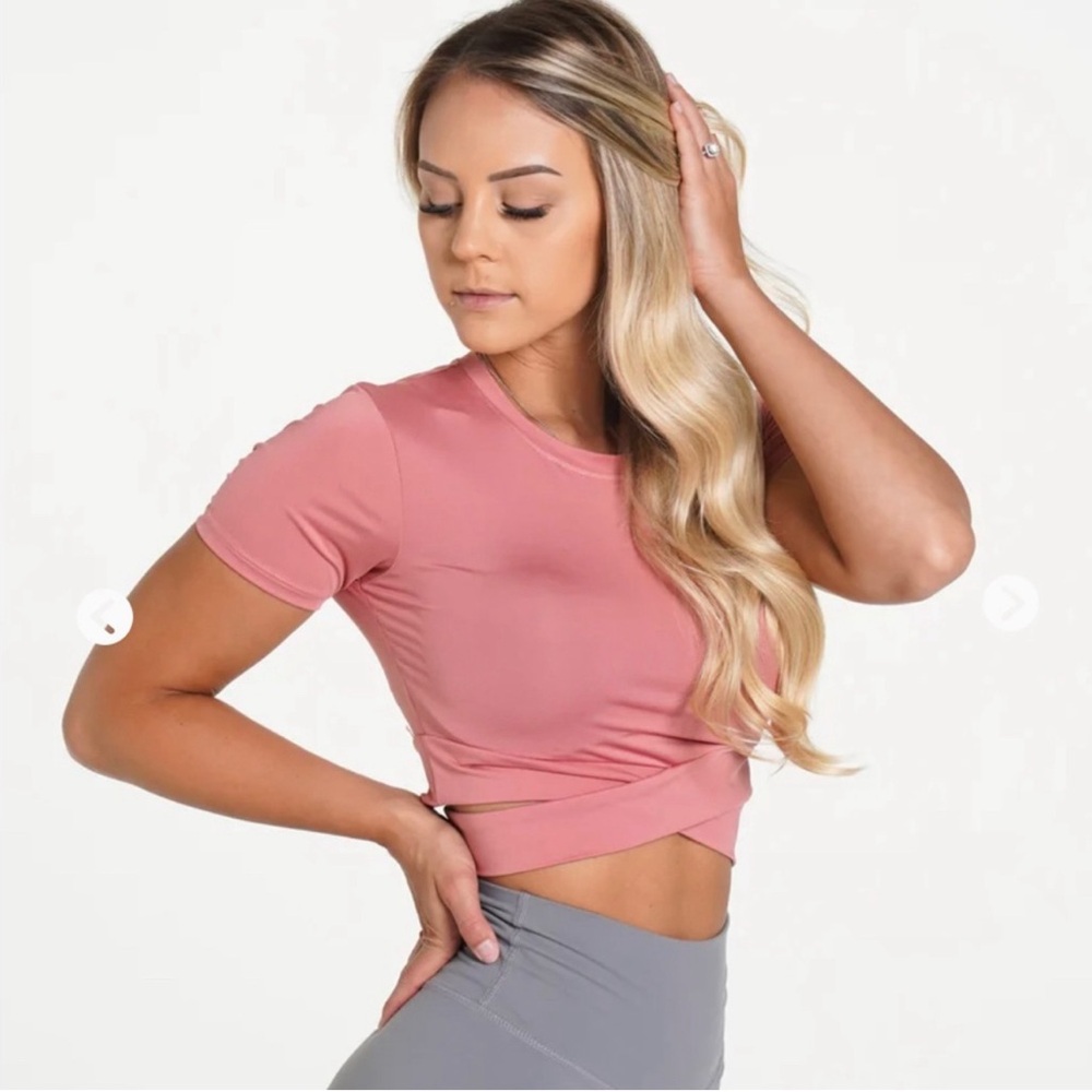 NVGTN Cropped Cross Body Tee